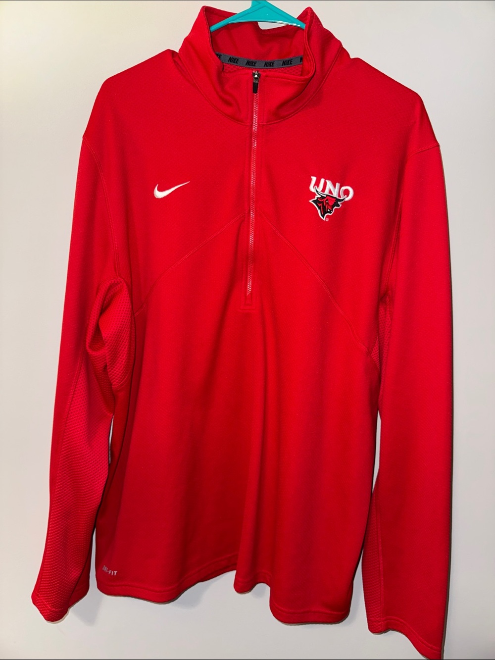 Nike Red UNO Quarter-Zip  Jacket